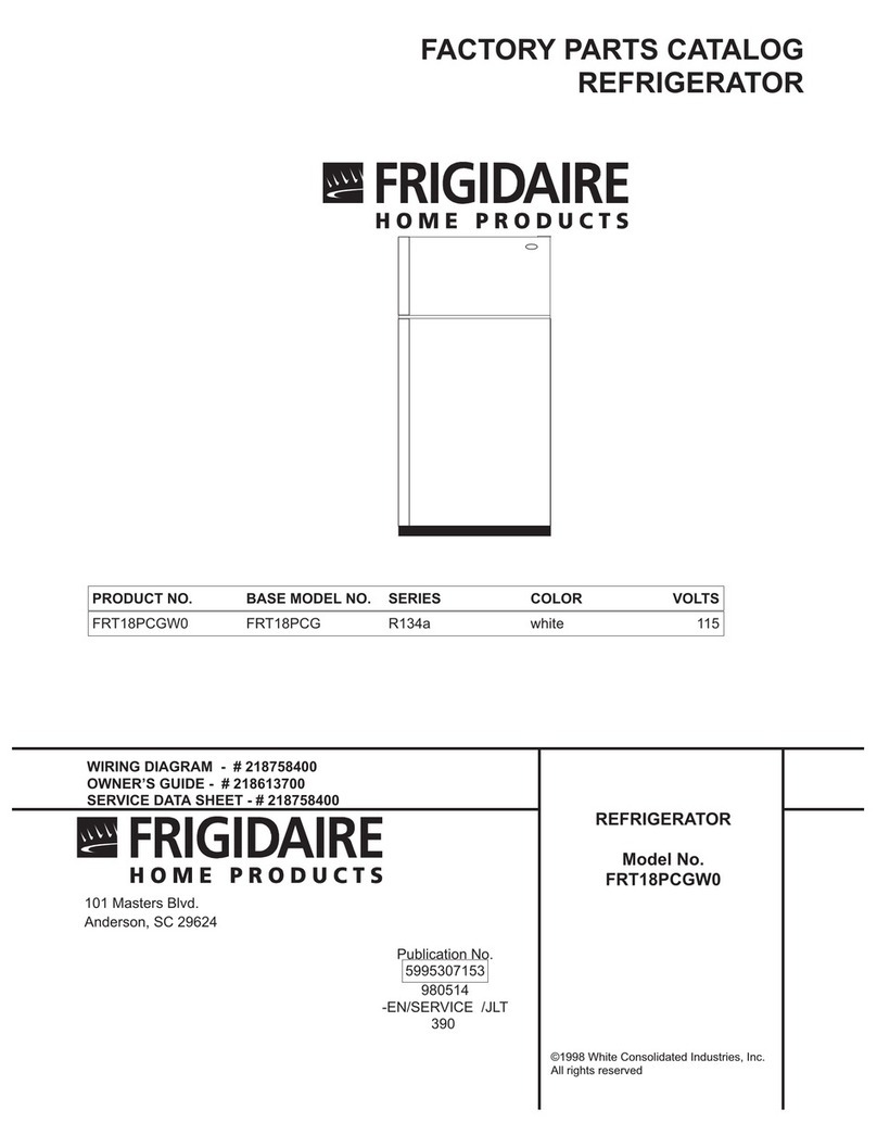 Frigidaire FRT18PCGW0 User manual