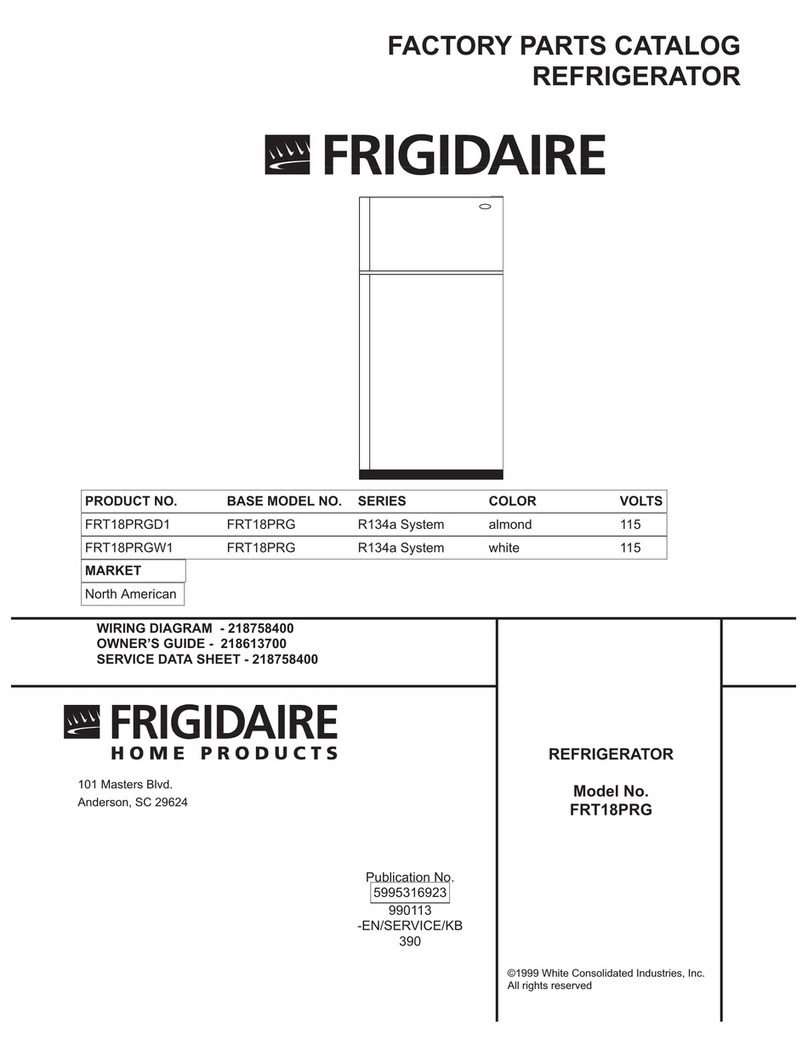 Frigidaire FRT18PRG Factory parts catalog
