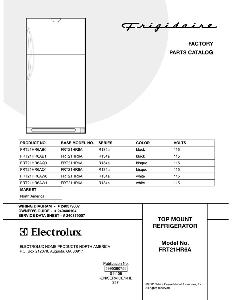 Frigidaire FRT21HR6A Factory parts catalog