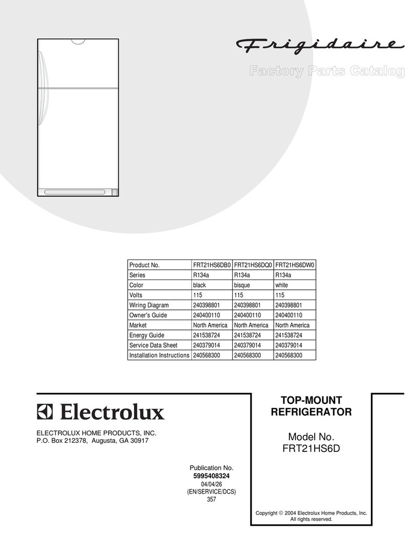 Frigidaire FRT21HS6D User manual