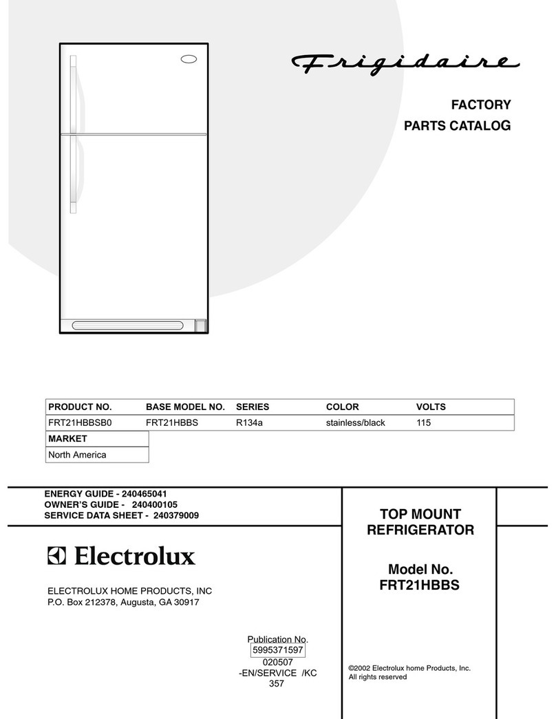 Frigidaire FRT21HBBS Factory parts catalog