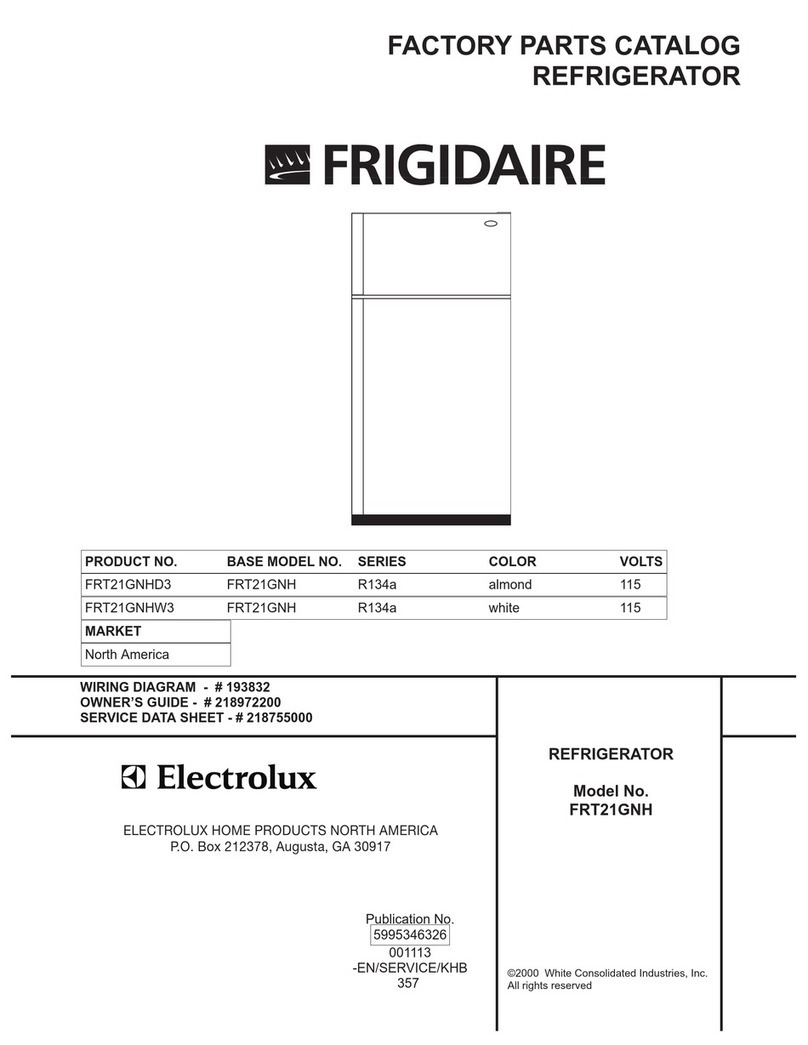 Frigidaire FRT21GNH User manual
