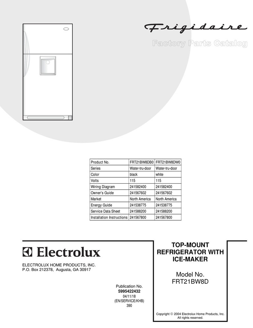 Frigidaire FRT21BW8D Factory parts catalog