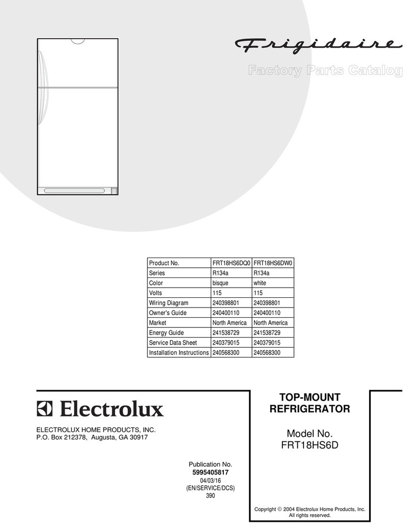Frigidaire FRT18HS6D Factory parts catalog