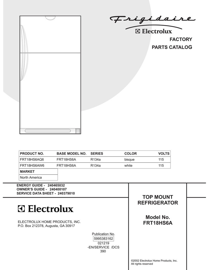 Frigidaire FRT18HS6A Factory parts catalog