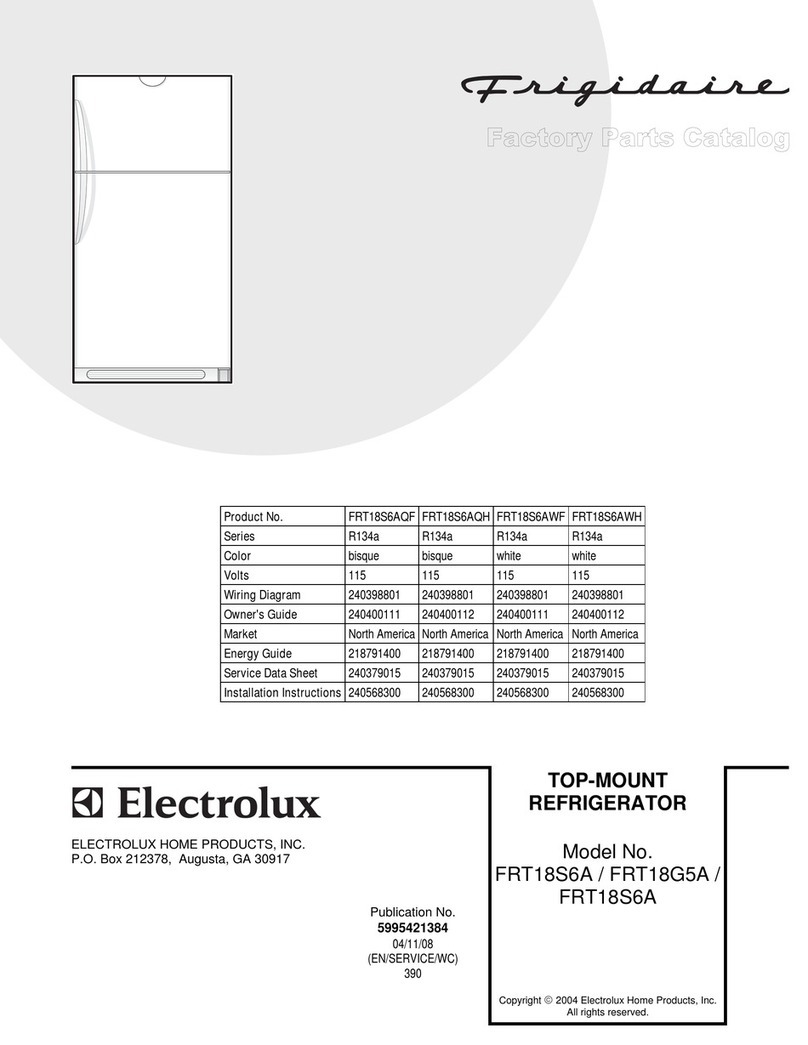Frigidaire FRT18G5A User manual