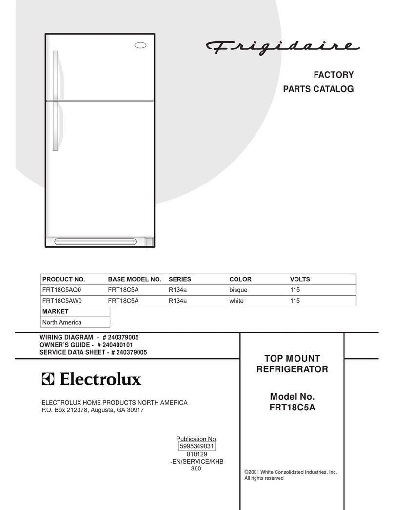 Frigidaire FRT18C5A Factory parts catalog
