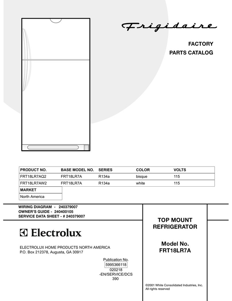 Frigidaire FRT18LR7A Factory parts catalog