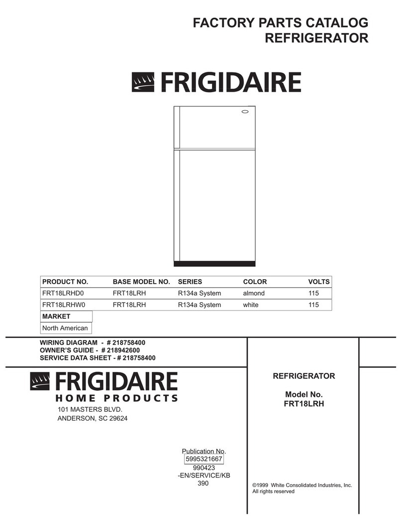 Frigidaire FRT18LRH Factory parts catalog