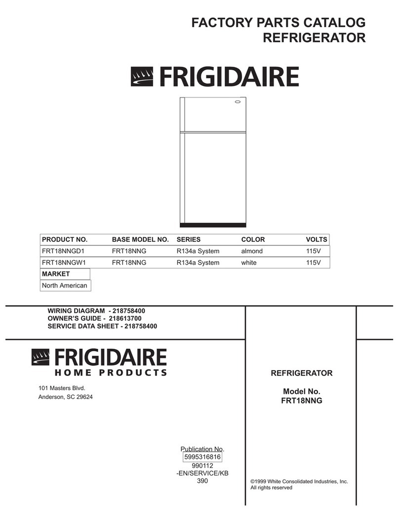 Frigidaire FRT18NNG Factory parts catalog