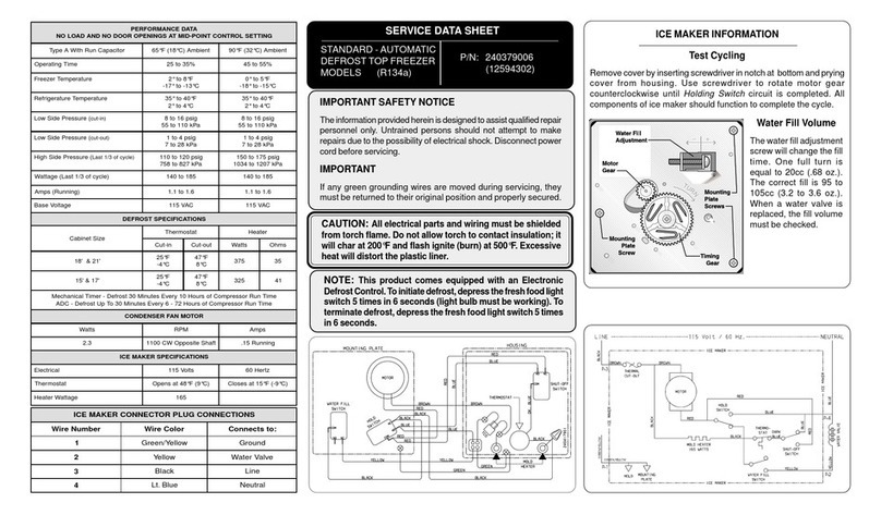 Frigidaire FRT18KS5AW0 User guide