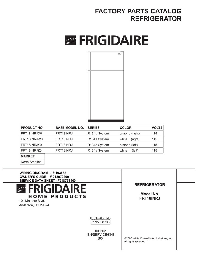 Frigidaire FRT18INRJ Factory parts catalog