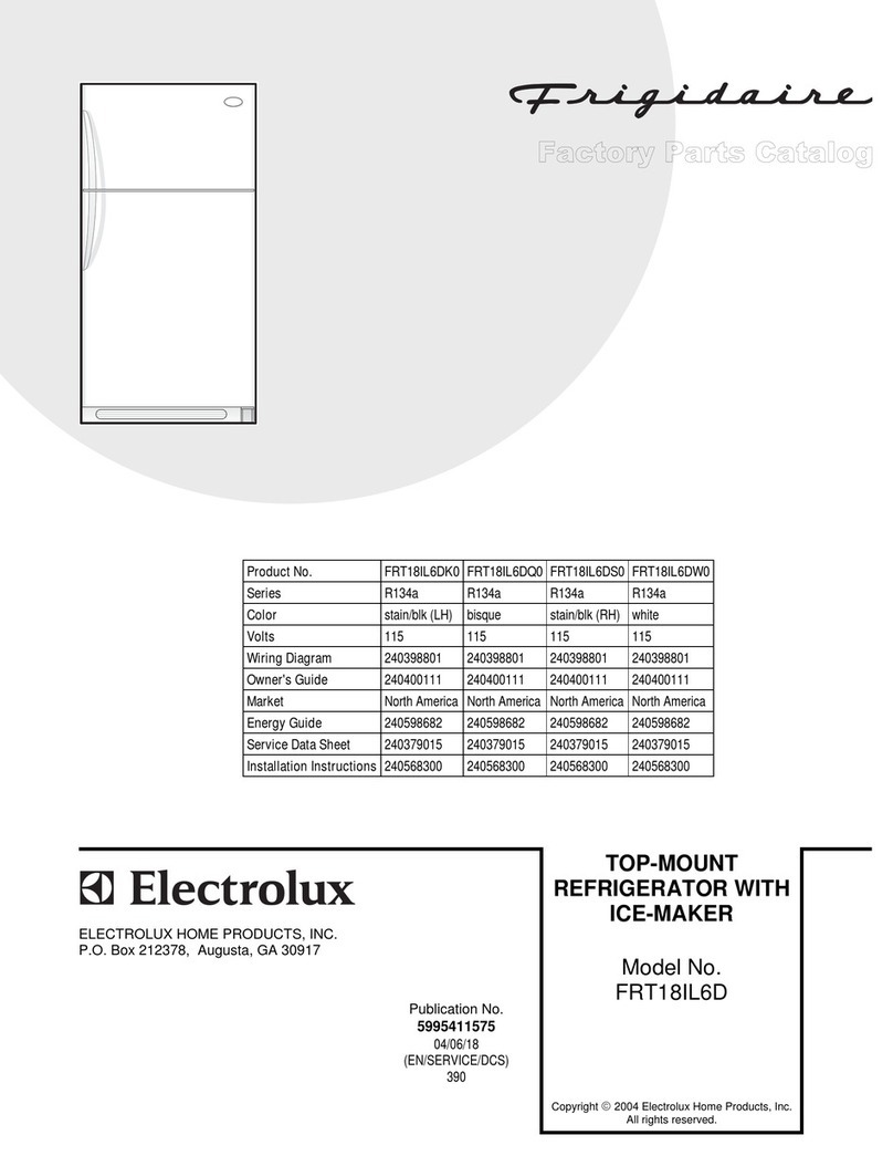 Frigidaire FRT18IL6D Factory parts catalog