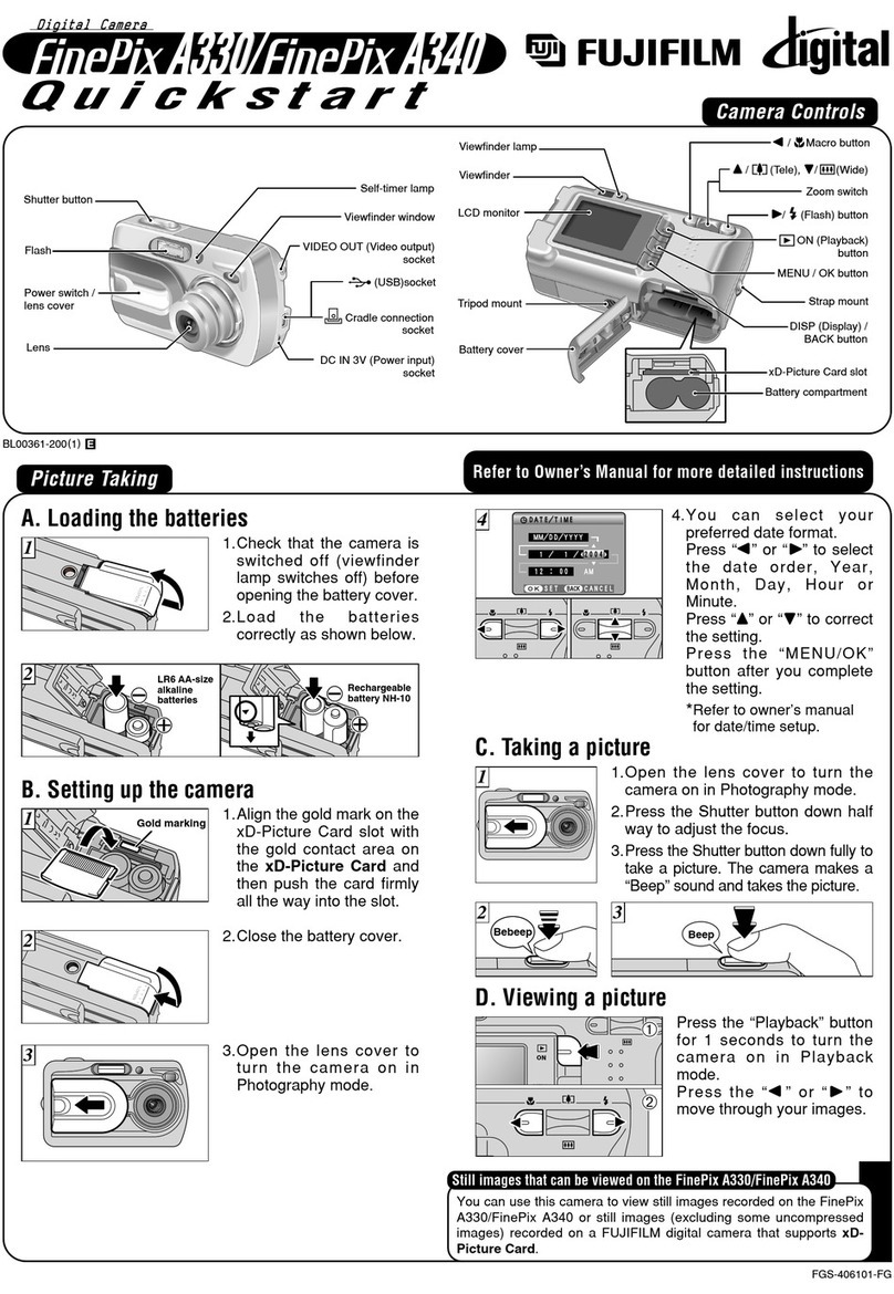 FujiFilm FINEPIX A330 User manual