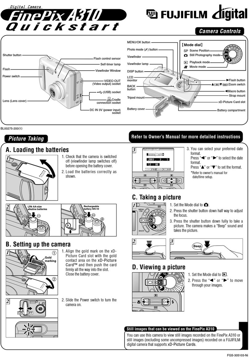FujiFilm FINEPIX A310 User manual