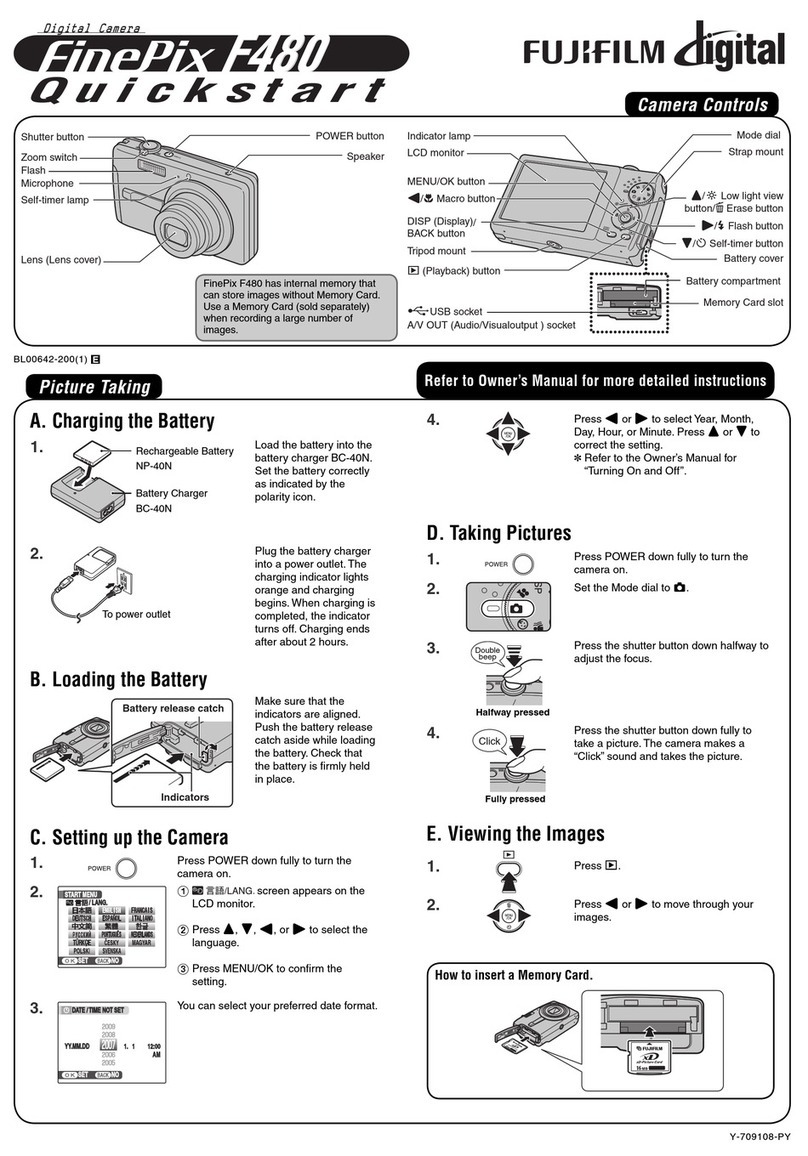 FujiFilm Finepix F480 quick start