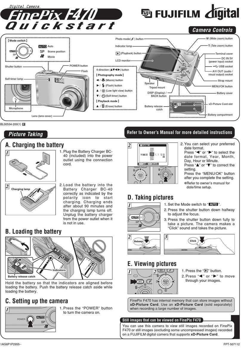 FujiFilm FinePix F470 User manual