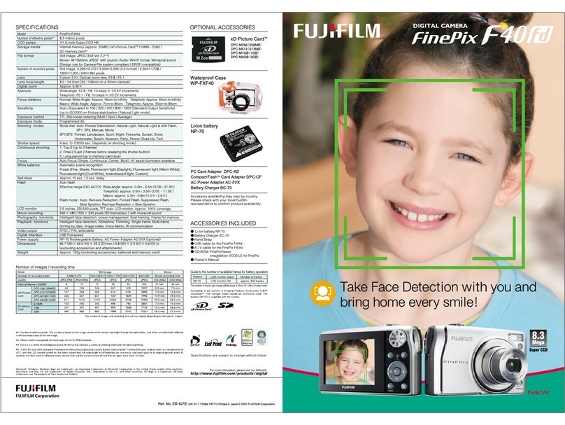 FujiFilm FINEPIX F40fd User manual