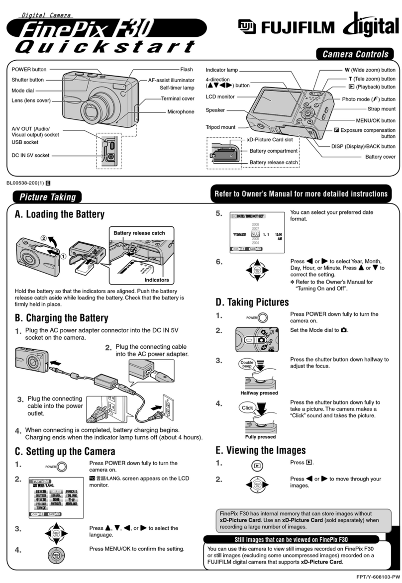 FujiFilm FinePix F30 User manual