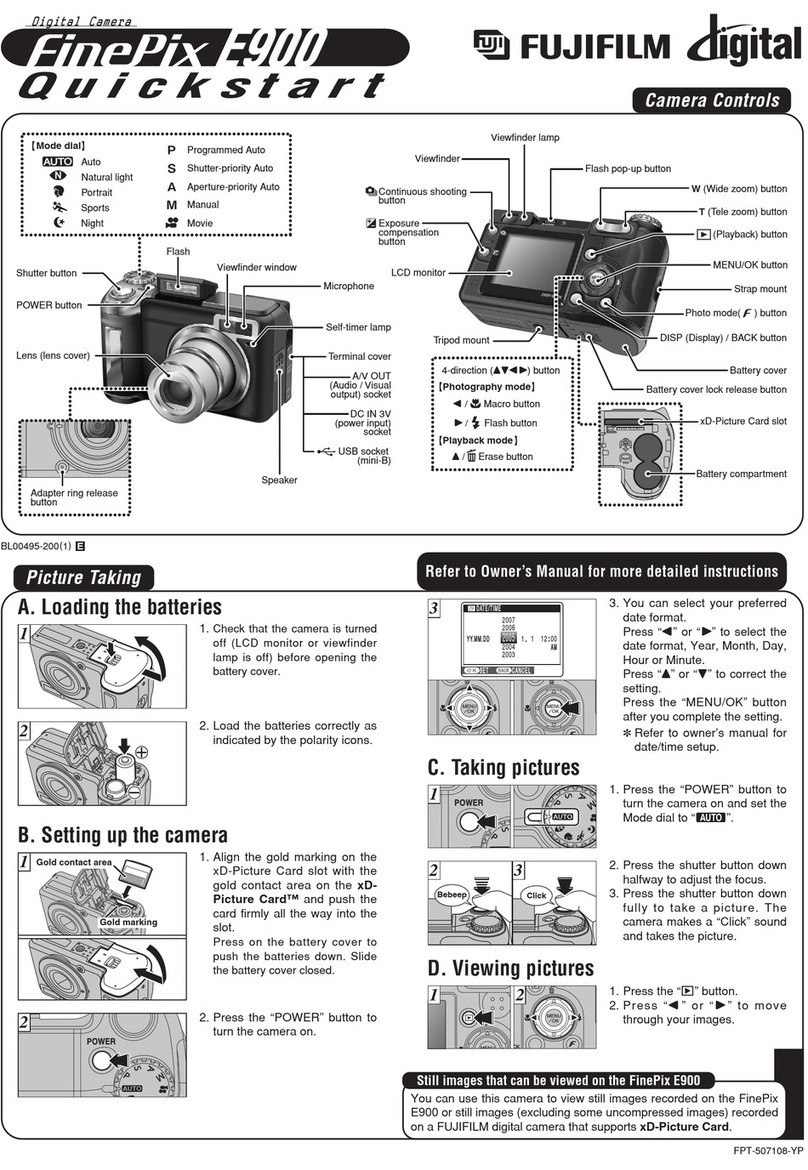 FujiFilm FinePix E900 quick start guide