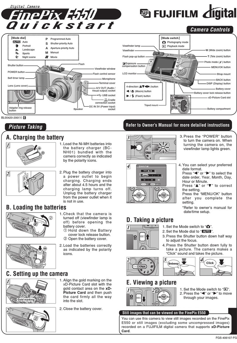FujiFilm FinePix E550 User manual