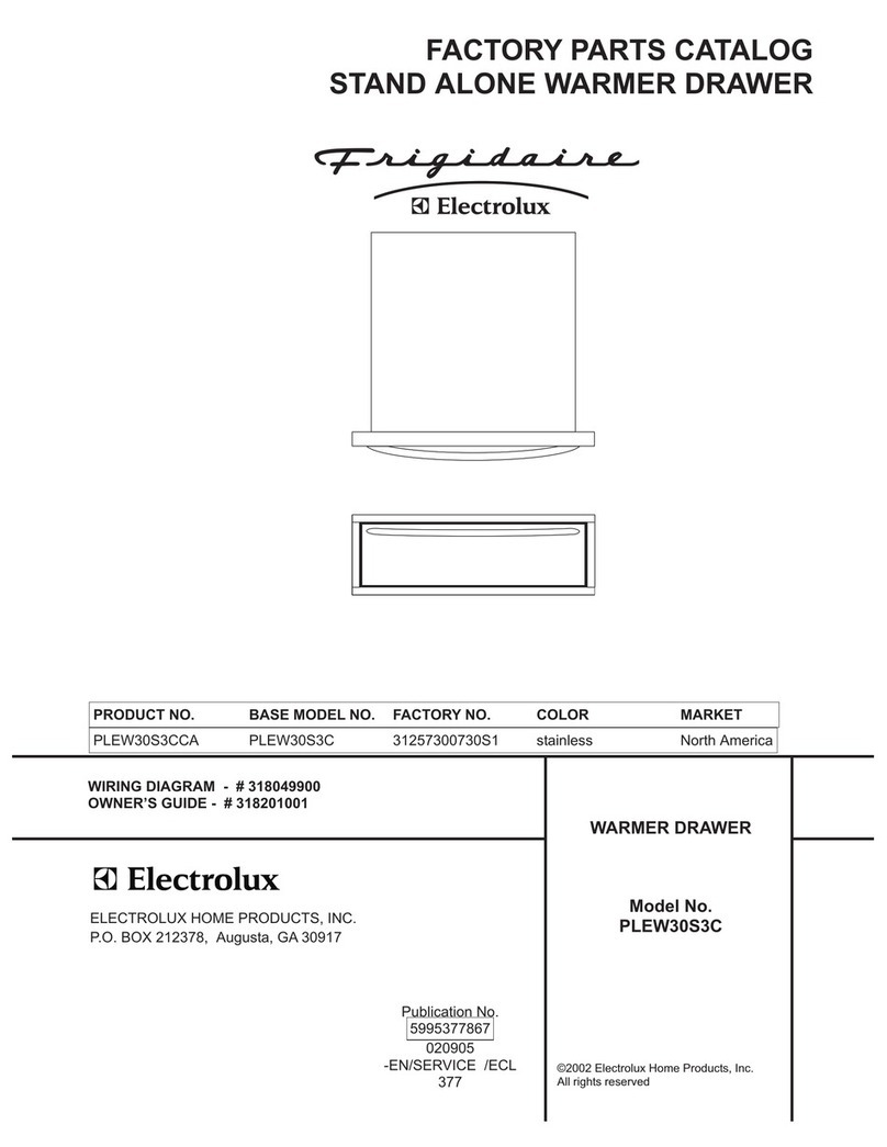 Frigidaire PLEW30S3C Factory parts catalog