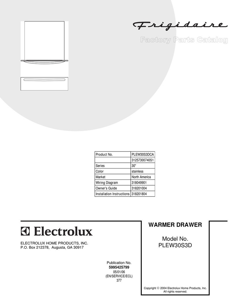 Frigidaire PLEW30S3D User manual Frigidaire PLEW30S3D User manual