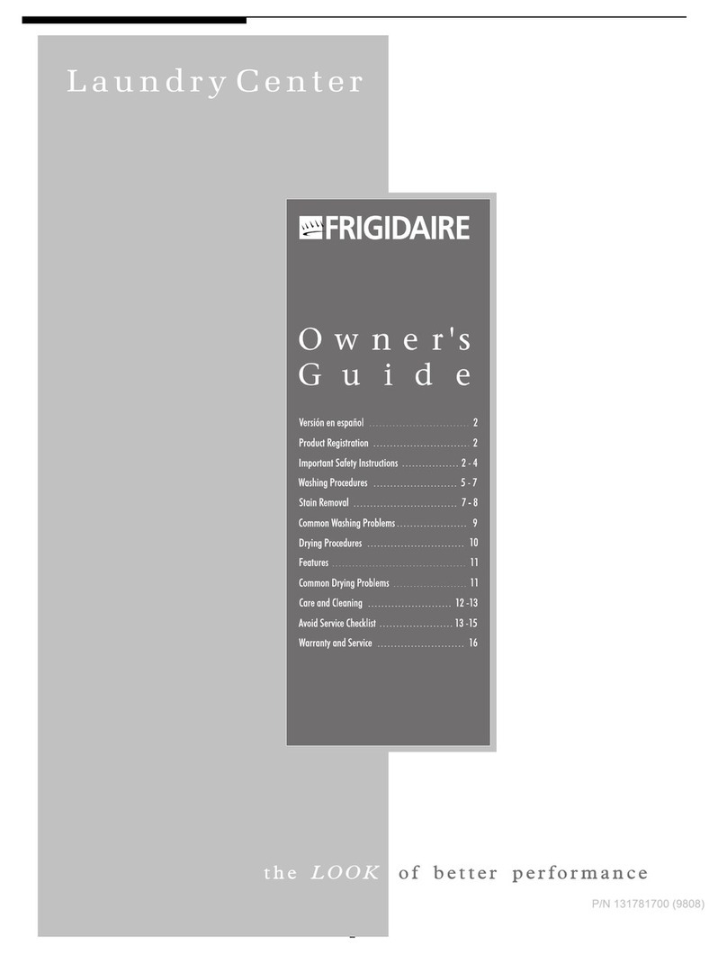 Frigidaire GLET1041AS2 owner's guide