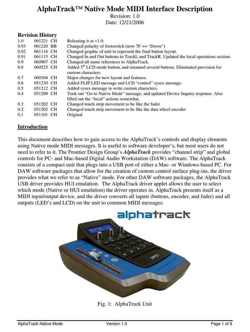 Frontier AlphaTrack Description