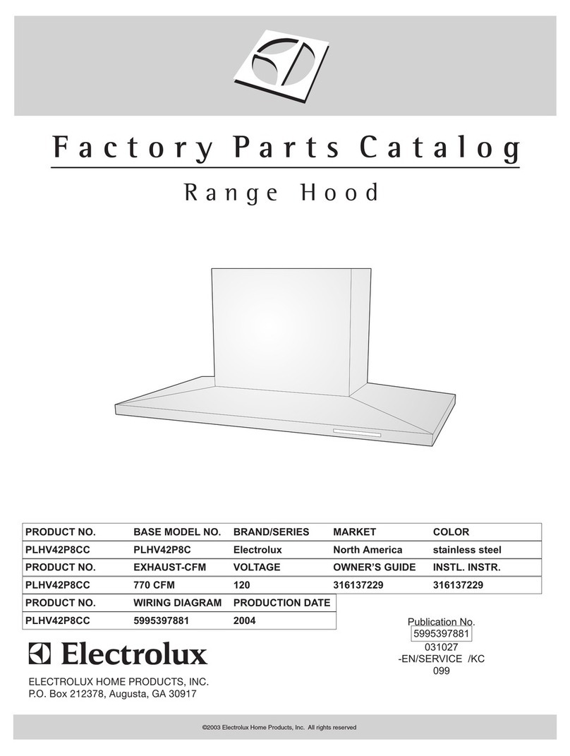 Frigidaire PLHV42P8C Factory parts catalog