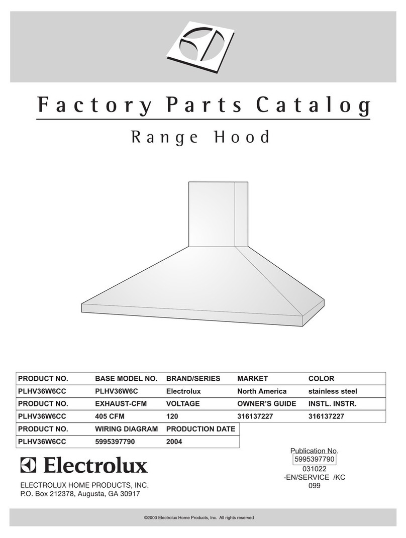 Electrolux PLHV36W6C User manual