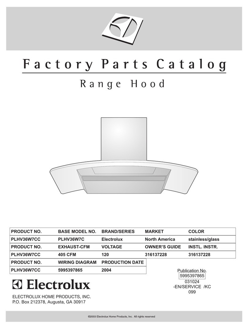 Electrolux PLHV36W7C User manual
