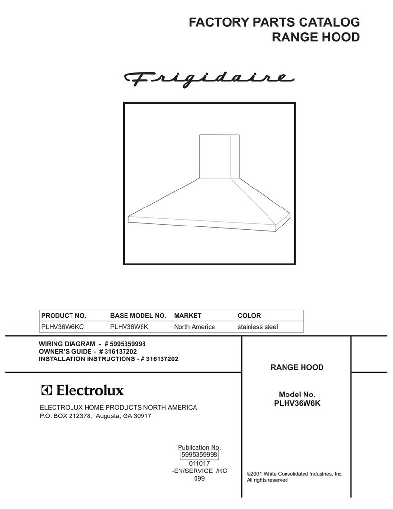 Frigidaire PLHV36W6K User manual