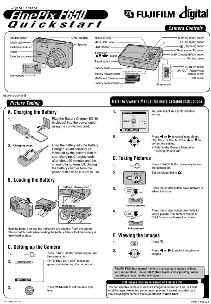 FujiFilm FinePix F650 User manual