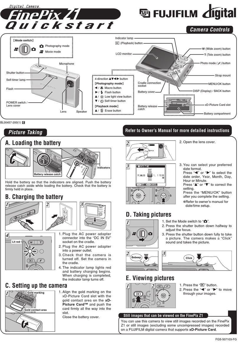 FujiFilm FinePix Z1 quick start guide