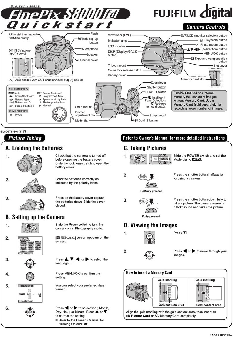 FujiFilm FinePix S8000FD quick start guide