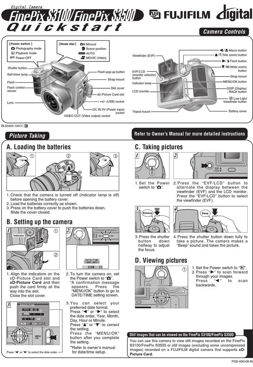 FujiFilm FinePix S3100 quick start