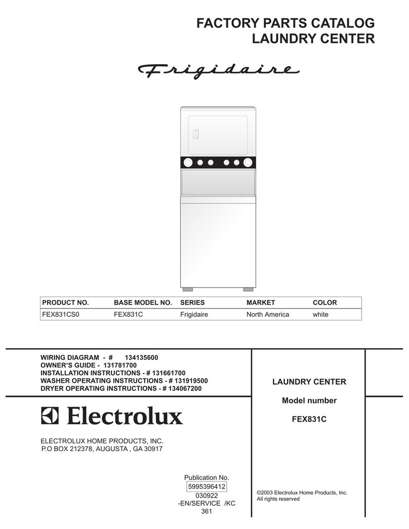 Frigidaire FEX831C User manual
