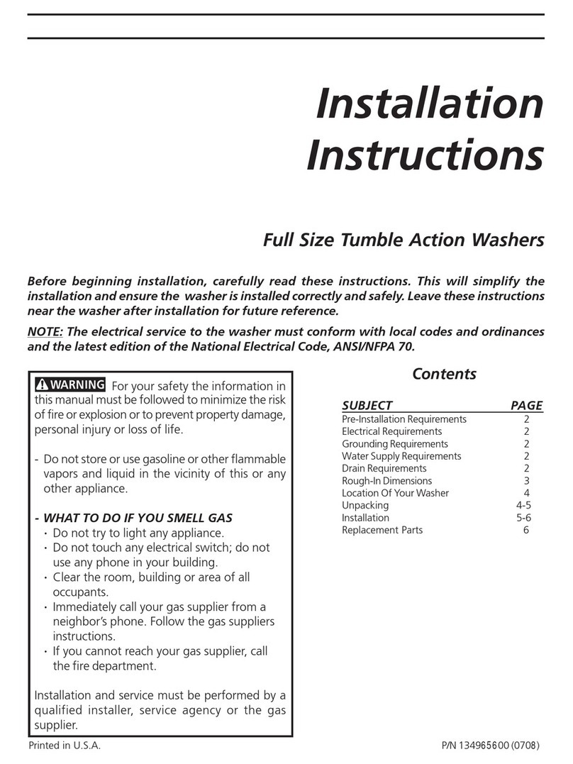 Frigidaire ATF8000F User manual