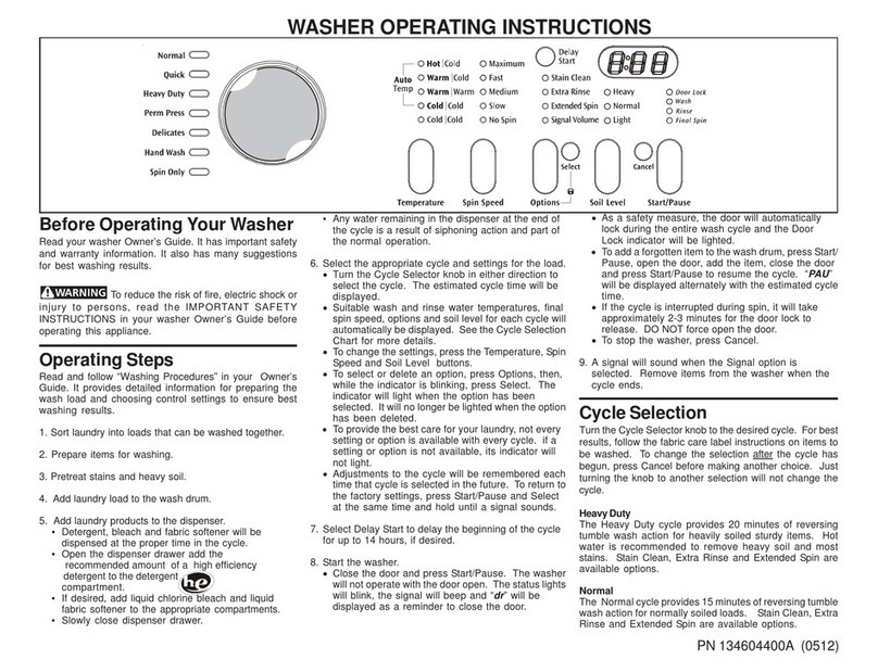 Frigidaire ATF6000ES0 User manual Frigidaire ATF6000ES0 User manual