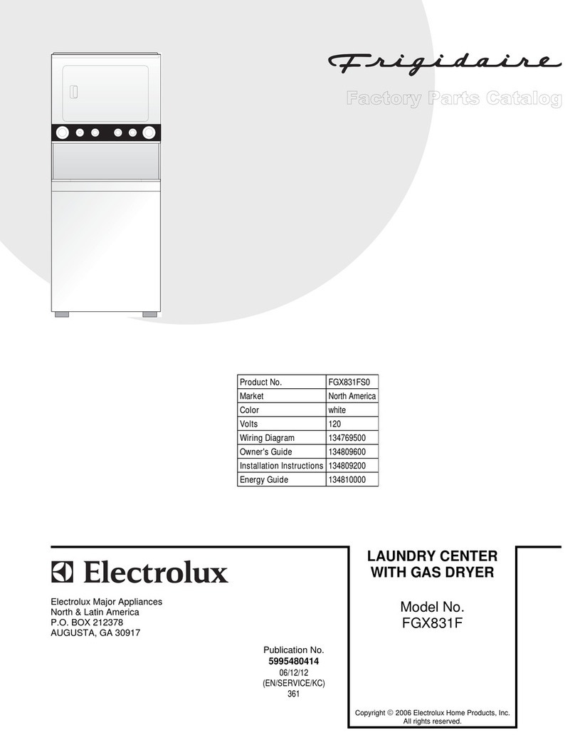 Frigidaire FGX831F User manual