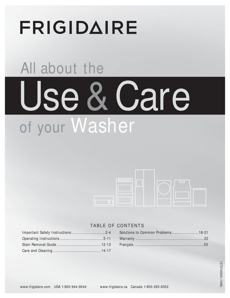 Frigidaire FRFW3700L W User manual