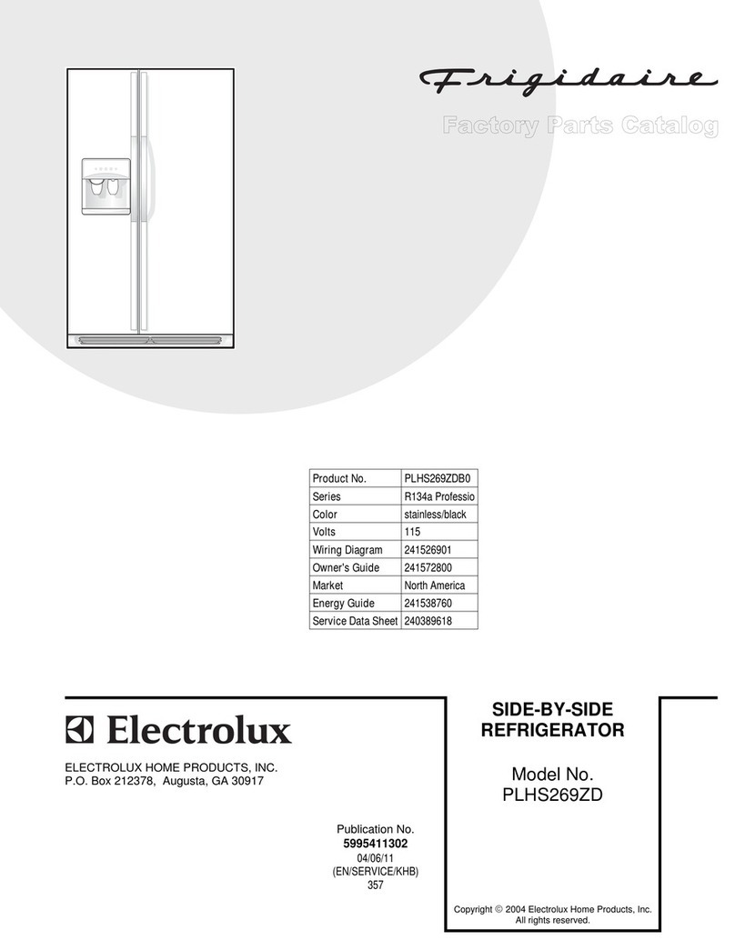 Frigidaire PLHS269ZD Factory parts catalog