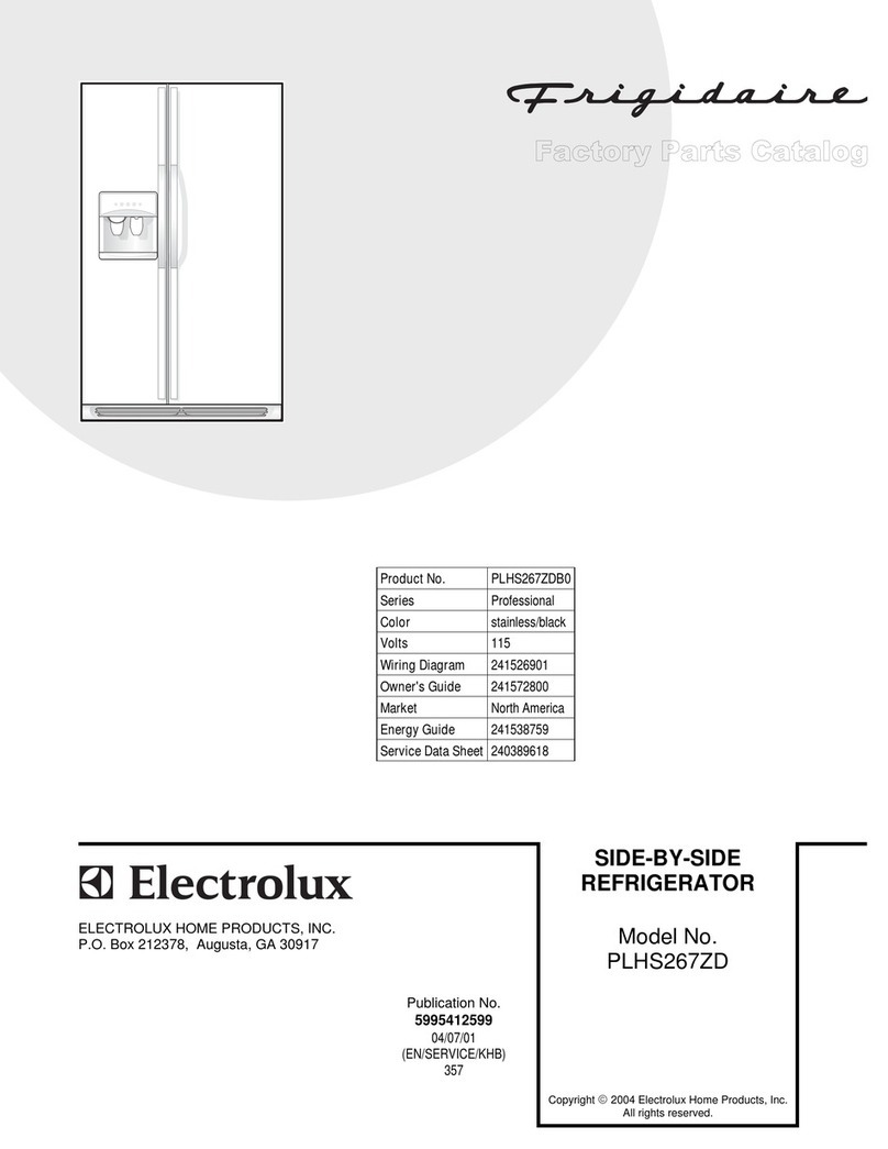 Frigidaire PLHS267ZD User manual