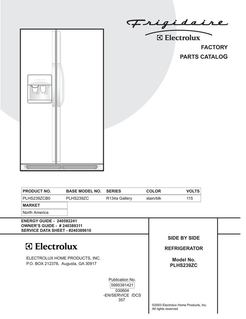 Frigidaire PLHS239ZC User manual