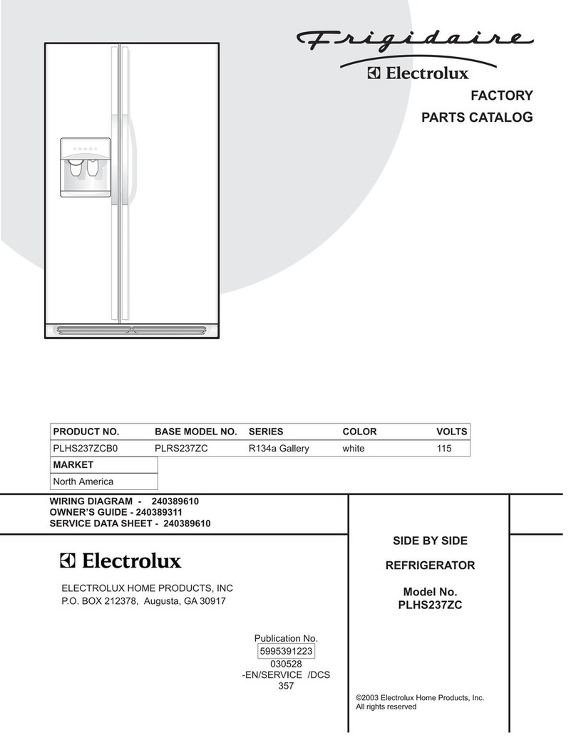 Frigidaire PLHS237ZC User manual