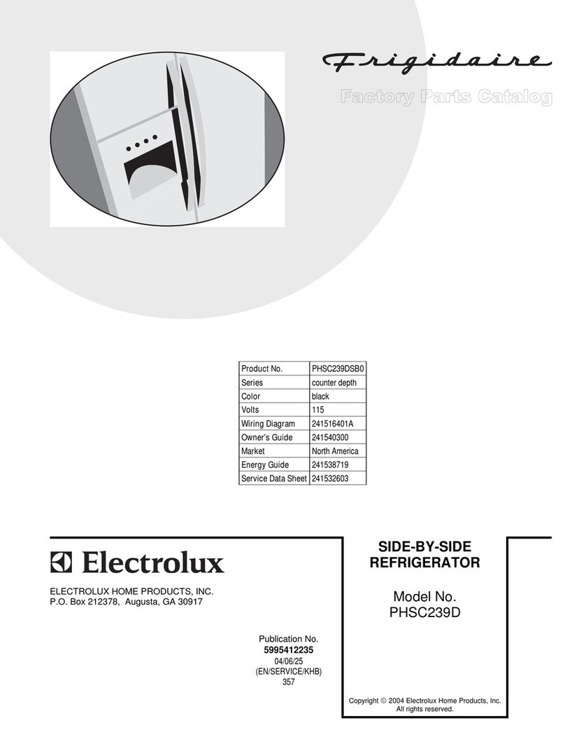 Frigidaire PHSC239D User manual