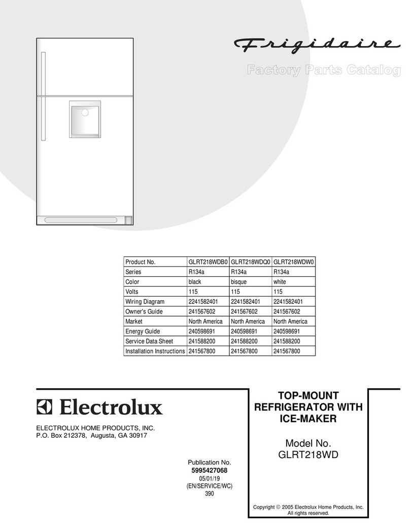 Frigidaire GLRT218WD Factory parts catalog Frigidaire GLRT218WD Factory parts catalog