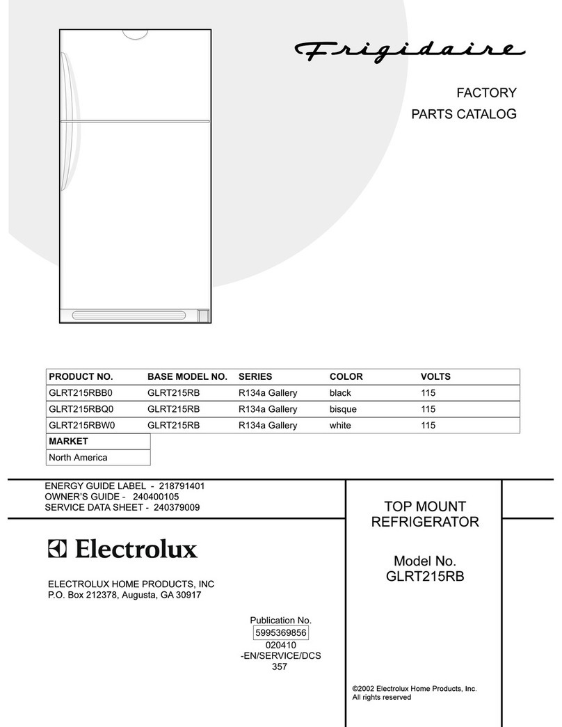 Frigidaire GLRT215RB User manual