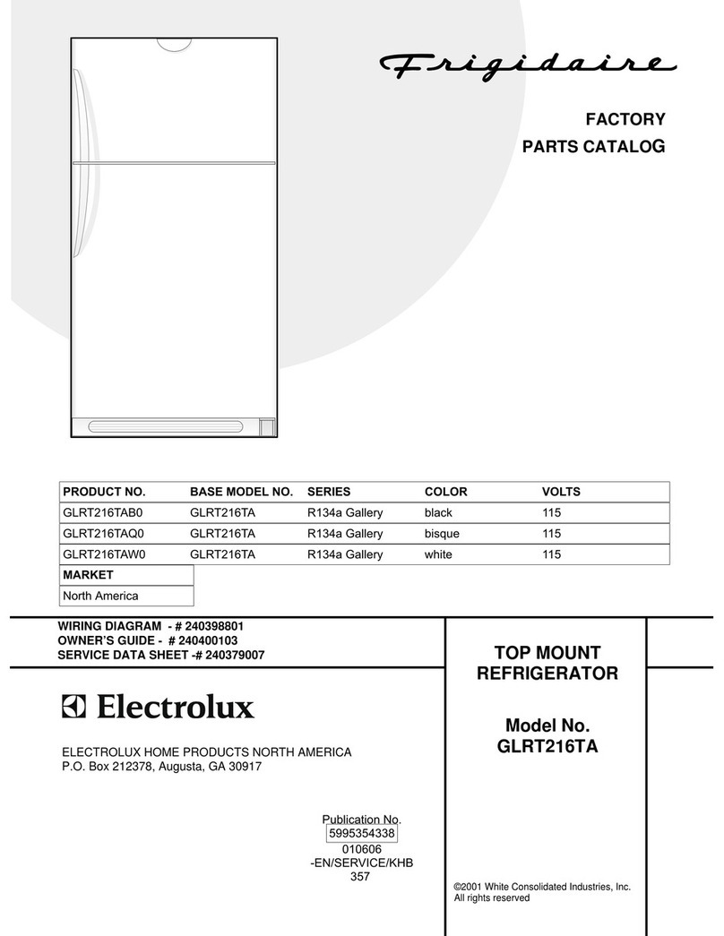 Frigidaire GLRT216TA User manual
